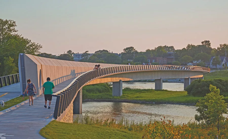 RiverEdge Park Pedestrian Bridge